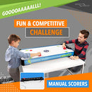 SPORT SQUAD 40 INCH TABLE TOP AIR HOCKEY TABLE FOR KIDS AND ADULTS - BLUE/BLACK - Like New