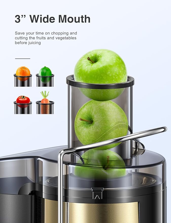 Qcen Juicer Machine 500W Centrifugal Juicer Extractor Wide - Scratch & Dent