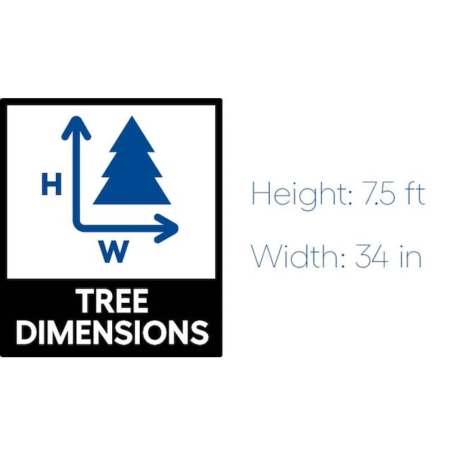 SANTA'S WORKSHOP 7.5FT SPRUCE PRE-LIT SLIM ARTIFICIAL CHRISTMAS TREE - GREEN - Like New