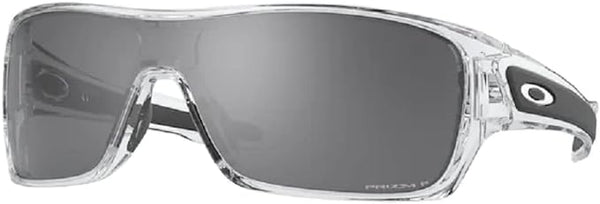 Oakley Turbine Rotor OO9307 Rectangle Sunglasses for Men Black Lens Clear Frame - Like New
