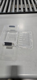 SUPERIO STORAGE BINS, SLIM & STACKABLE, BPA-FREE,ODORLESS, 1.85QT(1.75L) - BLACK - Brand New