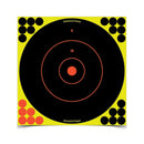 BIRCHWOOD CASEY SHOOT-N-C 12" BULLSEYE PAPER SHOOTING TARGET - BLACK/YELLOW/RED - Brand New