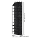 MEGACHOICE 10 TIER OVER THE DOOR SHOE SHELVES OXFORD FABRIC HANGING SHOE RACK - Like New