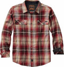 1052 Legendary Whitetails Mens Plaid Flannel Shirt Long Sleeve Brick Plaid L - Like New