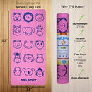 2-Pack Yogi Junior Kids Yoga Mat - PVC Free - Double Layered TPE Foam - Green - Brand New
