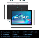 SGIN E10P-BLACK Android 12 10.1" 1280x800 Tablet 2GB RAM 64GB - - Scratch & Dent