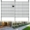 RICHMEN 10 PANELS GARDEN FENCE DOG OUTDOOR YARD VARIOUS CONTROL - BLACK - Like New