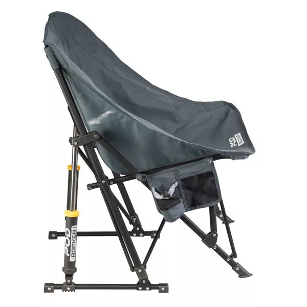 GCI OUTDOOR POD ROCKER FOLDABLE ROCKING CAMP CHAIR - CHARCOAL - Like New