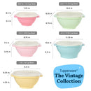 Tupperware Heritage Collection 5 Bowls + 5 Lids (10 Piece) Storage Container Set - Like New