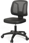 TTD TIANTIANDA ARMLESS SWIVEL MESH COMPUTER OFFICE DESK CHAIR - BLACK - Like New
