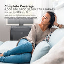 TCL 8,000 BTU SACC (12,000 BTU ASHRAE) SMART PORTABLE AIR CONDITIONER, BLACK - Like New