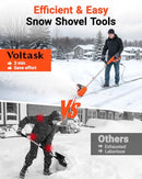 VOLTASK 12INCH SNOW BLOWER, 10 AMP DIRECTIONAL PLATE, ESS001-120OR-USVK-ORANGE - Like New
