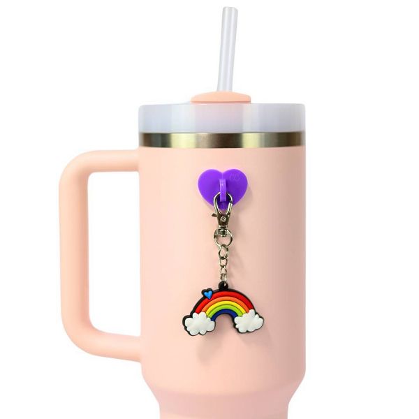 CHARCHARMS RAINBOW WATER BOTTLE CHARM WITH STICK-ON HOOK BUNDLE - Brand New