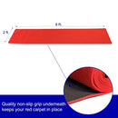 Trademark Innovations Red Carpet Aisle Runner 2' x 8' B0B8JZY3CT - NEW - Brand New