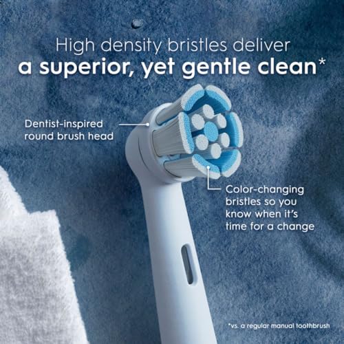 ORAL-B IO GENTLE CARE REPLACEMENT BRUSH 4 HEADS - WHITE - Brand New