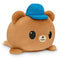 TeeTurtle The Original Reversible Father's Day Bear Plushie - Brown - Like New