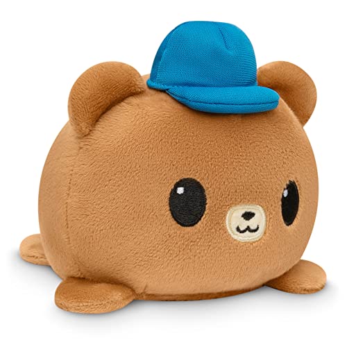 TeeTurtle The Original Reversible Father's Day Bear Plushie - Brown - Like New