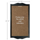 Lang, Classic Wall Calendar Frame - Black Diamond - Brand New