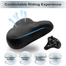 BOBILIFE LARGE WIDE BIKE SEAT - BICYCLE SADDLE REPLACEMENT - BLACK - Like New