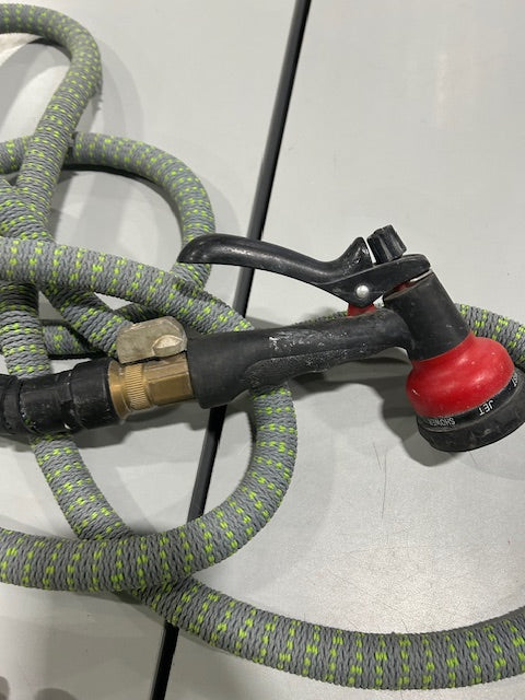 REIXITL 55FT GRAY AND GREEN STETCH GARDEN HOSE - GRAY/GREEN - Like New