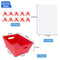 WOROWN 6 PACK RED CARDBOARD BASKET FOR GIFTS EMPTY 8 X 10 INCH KRAFT BASKET - Brand New