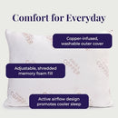 Dr. Pillow Thera Copper Pillow 1 Count Pack of 1 White - Brand New