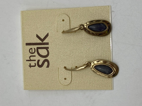 THE SAK EARRINGS - GOLD/PURPLE - Brand New