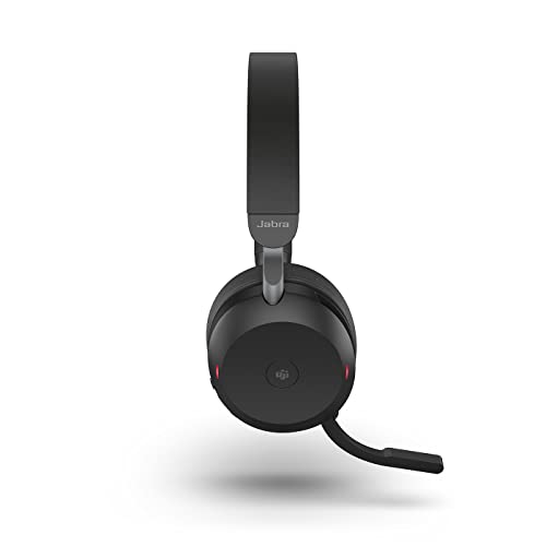 Jabrs Evolve2 75 PC Wireless Headset 8-Microphone Technology HSC150W - Black - Like New