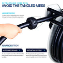 ALPHA WORKS FUEL HOSE REEL RETRACTABLE ELITE 3/4" INCH X 65' FEET - BLACK/GREY - Like New