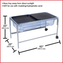 edxeducation Sand and Water Table, Indoor and Outdoor Sensory Table - Brand New