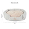 TOWN & COUNTRY EVERYDAY CUDDLETOWN FAUX LINEN COMFY COZY CUDDLER PET BED - Brand New