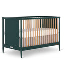 Dream On Me Clover 4-in-1 Modern Island Crib Rounded Spindles - Olive - Brand New