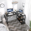 Homieasy Small L Shaped Computer Desk 47 Inch Corner - Black - Like New