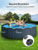 EVAJOY 18FT X 52IN METAL FRAME SWIMMING POOL SET ROUND ABOVE ROUND SET - BLUE - Like New