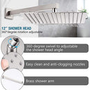 MTTCLE Nickel Shower Faucet Set - NEW - Brand New