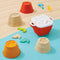 SUN SQUAD MONKEY PLAY COMBO SET SAND TOYS - ORANGE/YELLOW/RED - Brand New