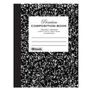 BAZIC PRODUCTS Premium Black Marble Composition Notebook College-Ruled - Brand New