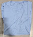 GENERIC UNI-SEX T-SHIRT 71% RAYON, 25% POLYAMIDE, 4% SPANDEX - L - LIGHT BLUE - Like New