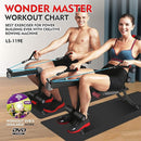 MBB Ab Slim Multi-Functional Yoga Fitness Chair Exercise LS-119E - Red/Black - Like New