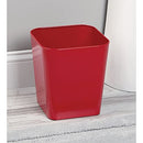 mDesign Small Square 2.3 Gallon Trash Can Wastebasket Garbage Bin - Red - Brand New