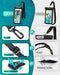 Hiearcool Waterproof Phone Pouch, Fits up to 8.3", iPhone Android, 1 Pack - Teal Like New