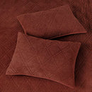 B0BW97V2B9 DOWN HOME 3 Pieces Chenille Quilt Set Modern Diamond Stitch KING - Brand New