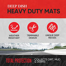 Motor Trend Floor Mats for Cars Full Set FlexTough Floor Mats Weather Mats - Like New