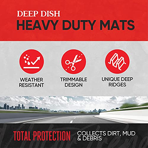 Motor Trend Floor Mats for Cars Full Set FlexTough Floor Mats Weather Mats - Like New