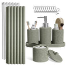 CLARA CLARK SAGE GREEN BATHROOM SET - 19PC ACCESSOR USER-CREATED CONTENT - Like New