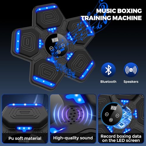LOLOBOX 2025 MUSIC BOXING MACHINE ADULTS KIDS SMART BLUETOOTH - BLACK - Like New
