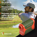 VISIOCREST A-3280-GO LASER RANGEFINDER FOR GOLF, ARCHERY, HUNTING - ORANGE - Like New