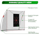 FAHKNS GOLF PRACTICE NET 10 X 7FT HEAVY DUTY - BLACK/RED - Like New