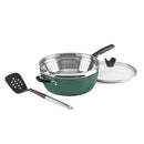 CUISINART PREFERRED PAN 4-PC SET - SAGE GREEN (MULTI-PURPOSE PAN w/COVER) - Like New