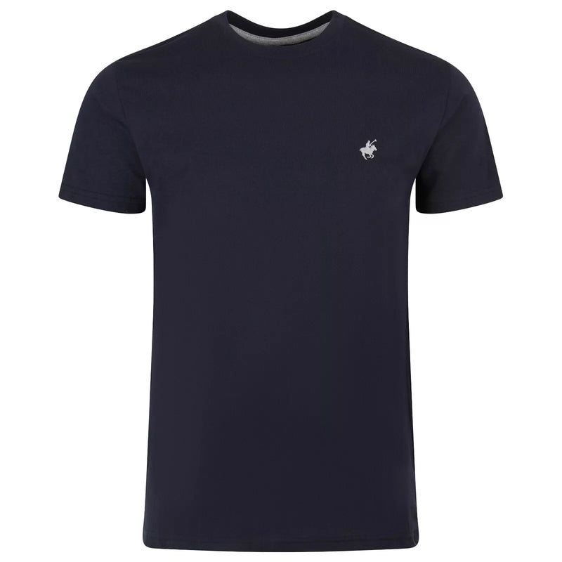 MENS PACIFIC POLO CLUB TSHIRT PREMIUM HEAVY SHORT SLEEVE - SIZE: MEN M - NAVY - Brand New